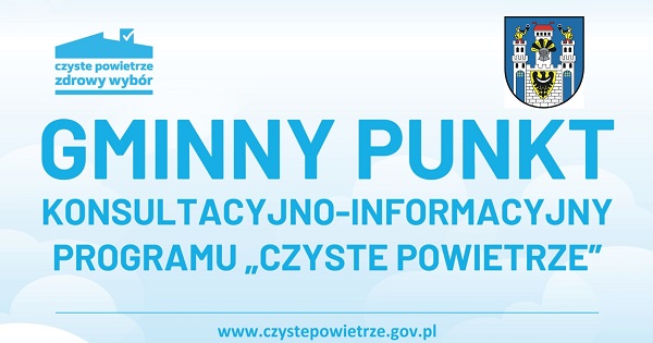 plakat -gminny punkt czyste powietrze